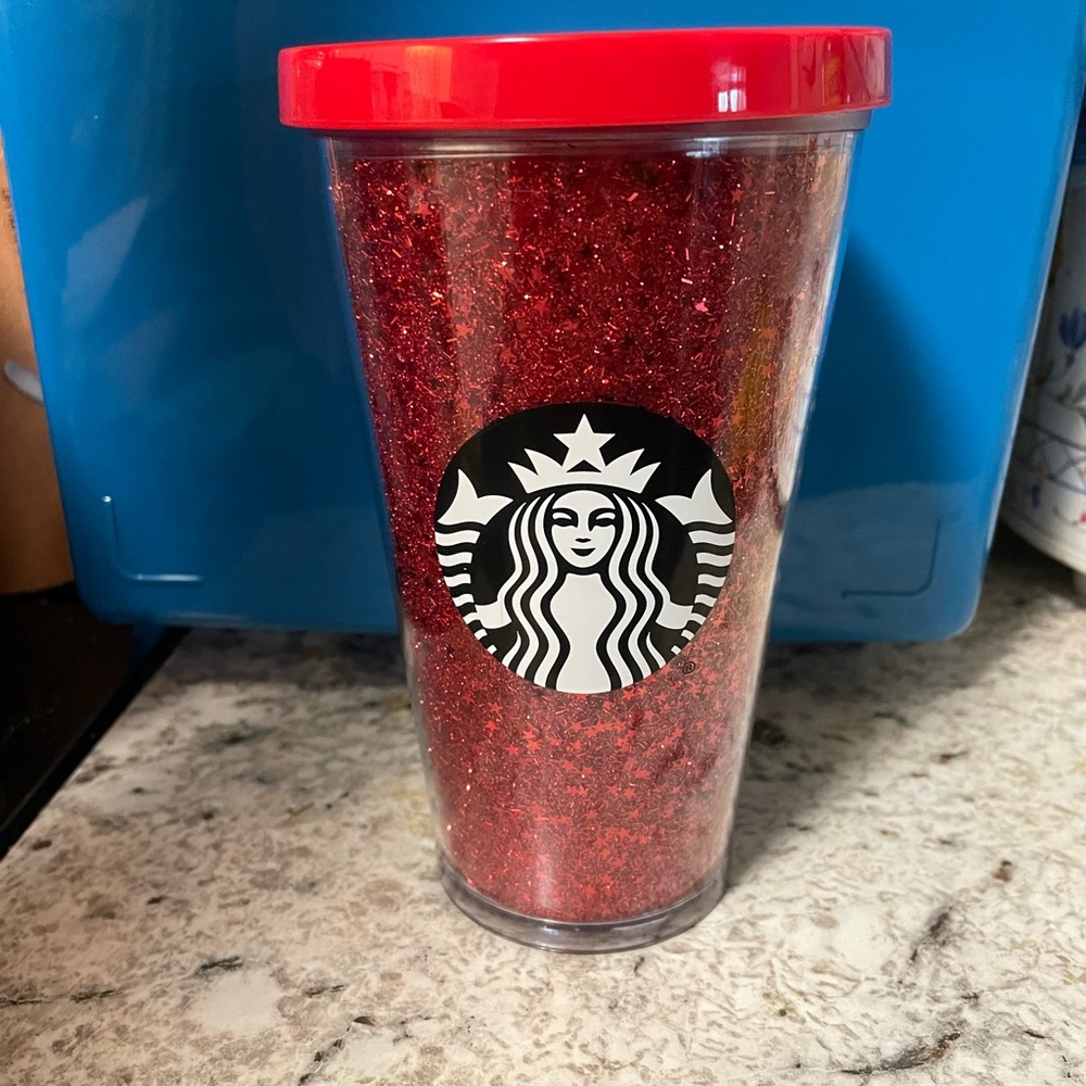 Red glitter grande Starbucks cup